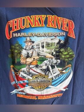 🍒💣 Harley Chunky River Mississippi t-shirt